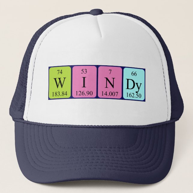 Windy periodic table name hat (Front)
