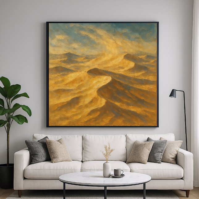 Windy Sand Dunes - Pastel Painterly Style Art Poster (Creator Uploaded)