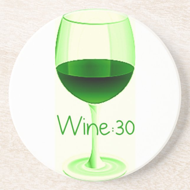 Wine:30 Red Wine Coaster (Front)