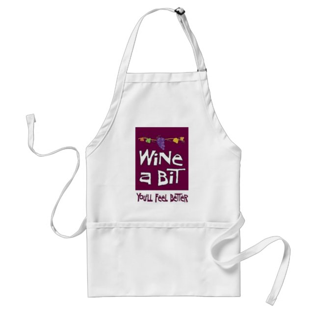 Wine a Bit Apron (Front)