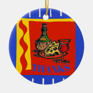 Wine, add, edit text ceramic tree decoration