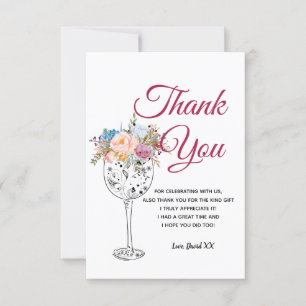 wine, adult, thank you card