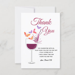 wine, adult, thank you card