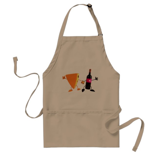 Wine And Cheese Apron (Front)