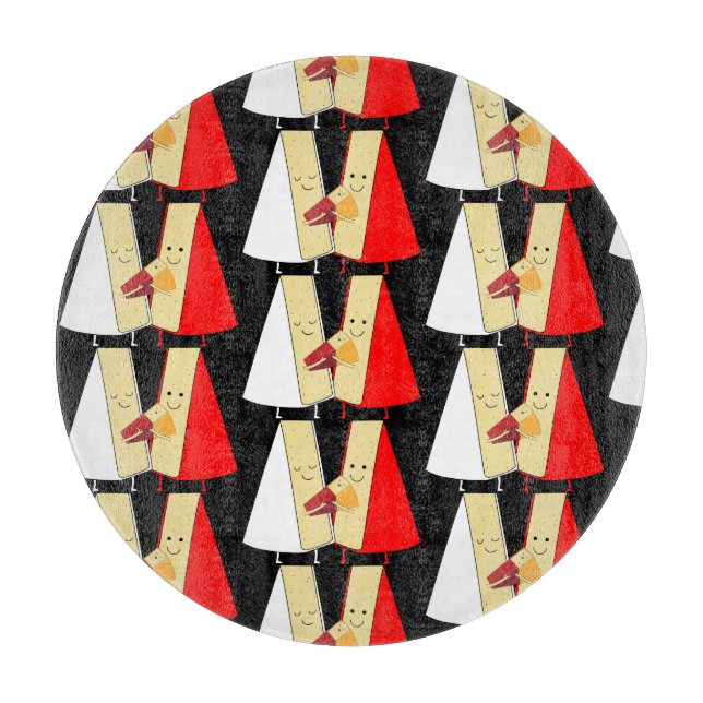 Wine And Cheese Lovers Cutting Board (Front)