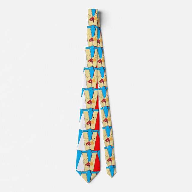 Wine And Cheese Lovers Tie (Front)