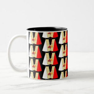 Wine And Cheese Lovers Two-Tone Coffee Mug