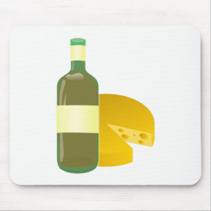 Wine and Cheese Mouse Mat