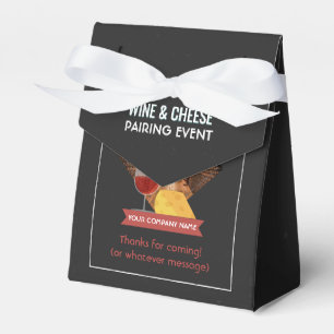 Wine And Cheese Pairing Event add photo and logo Favour Box