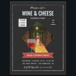 Wine And Cheese Pairing Event add photo and logo Flyer<br><div class="desc">Customisable to your specifics.</div>