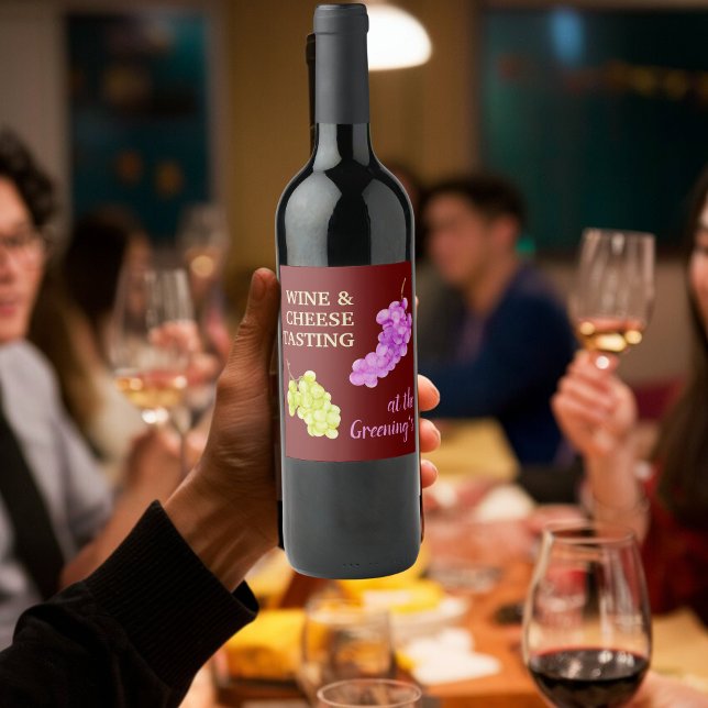 Wine and Cheese Party drinks do decor Wine Label (Creator Uploaded)
