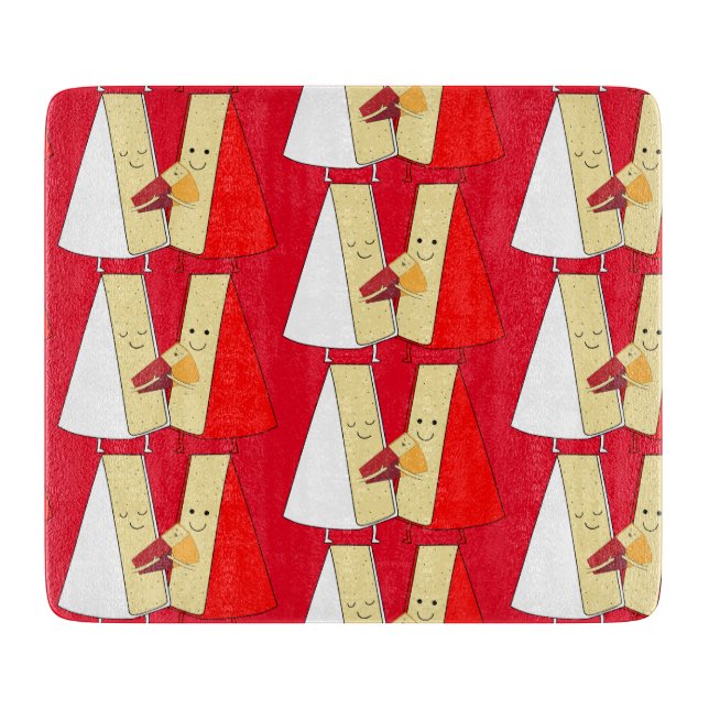 Wine And Cheese party Invitation Cutting Board (Front)