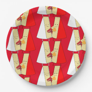 Wine And Cheese party Invitation Paper Plate