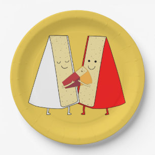 Wine And Cheese party Invitation Paper Plate