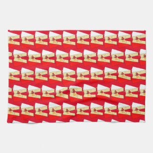 Wine And Cheese party Invitation Tea Towel