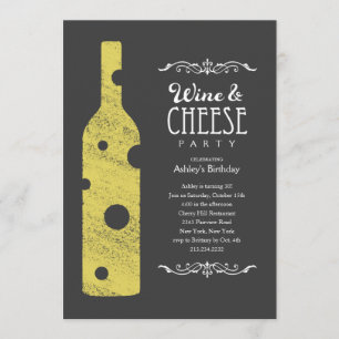Wine and Cheese Party Invitations