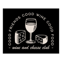 Wine and cheese party night