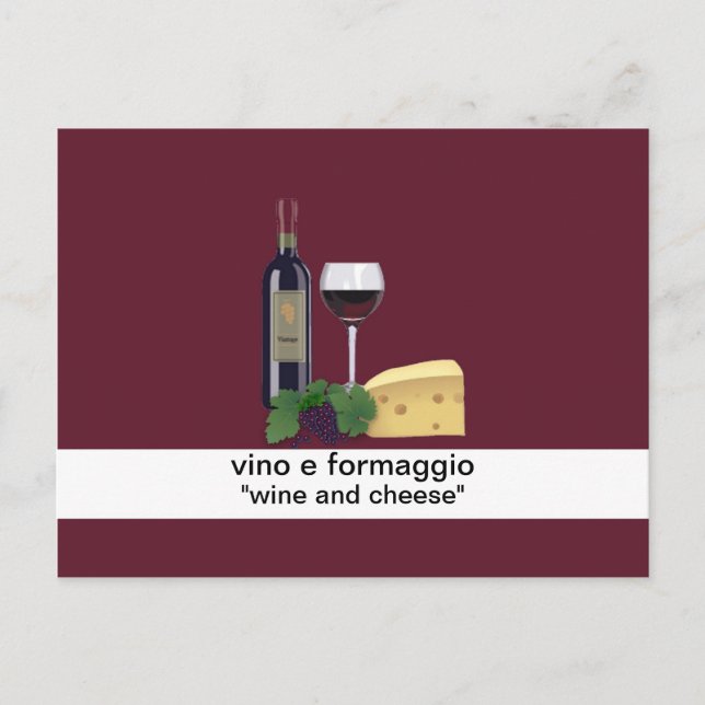 Wine and Cheese Postcard (Front)