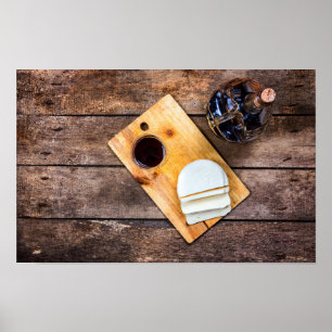 Wine and cheese poster