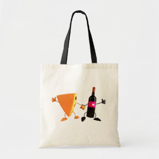 wine and cheese tote bags