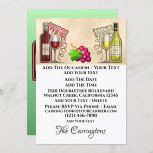 Wine and Friends Invitation