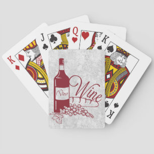 Wine and Grapes Playing Cards