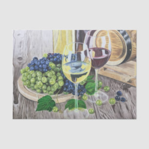 Wine and Grapes Tissue Paper