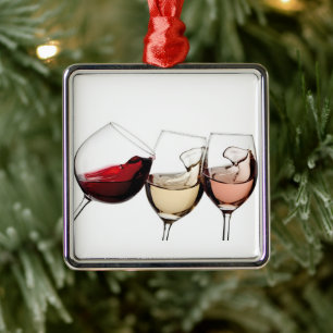 **WINE AND MORE WINE**  CHRISTMAS ORNAMENT