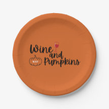Wine and Pumpkins Orange & Black Halloween Party