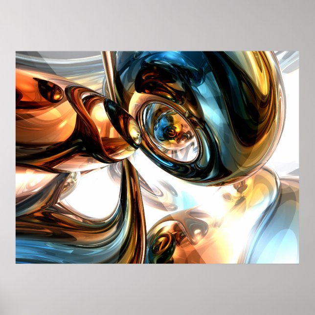 Wine and Spirits Abstract Poster (Front)