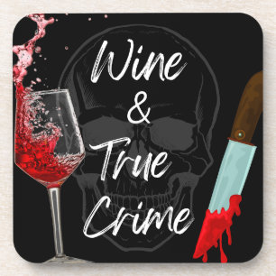 Wine and True Crime Coasters