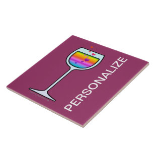 WINE ART PERSONALIZABLE TILES, TRIVETS