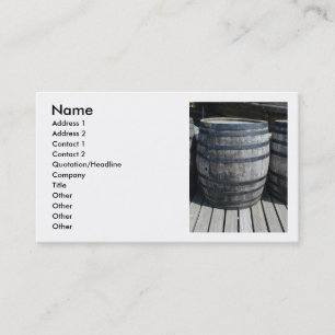 Wine Barrel Business Card