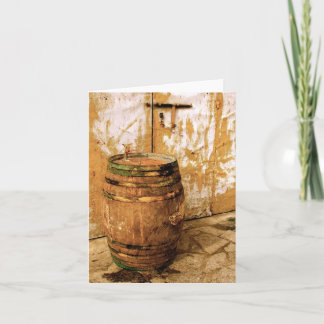 Wine Barrel Notecard