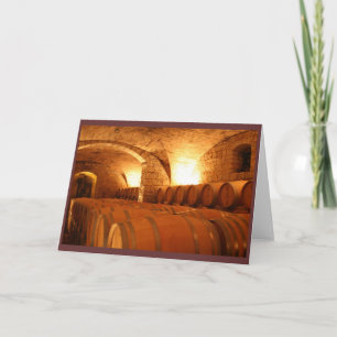 Wine Barrel Notecard