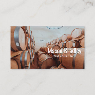 Wine Barrel   Tastings   Vineyard Estate Business Card