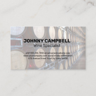 Wine Barrels   Cellar Collection Business Card