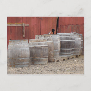 Wine Barrels Postcard