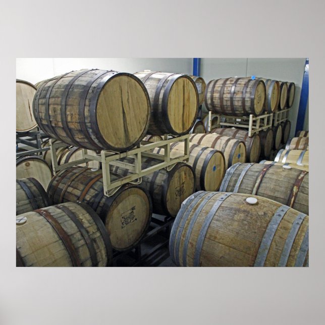 Wine Barrels Poster! Poster (Front)