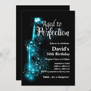 Wine birthday invitation, Aged to Perfection Invitation