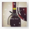Wine Bottle and Glass Design Wall Clock