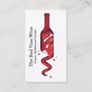 Wine Bottle Art Business Card
