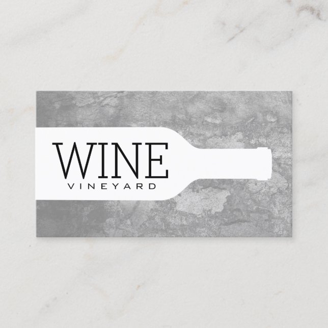 Wine Bottle Business Card (Front)