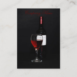 Wine bottle business card template