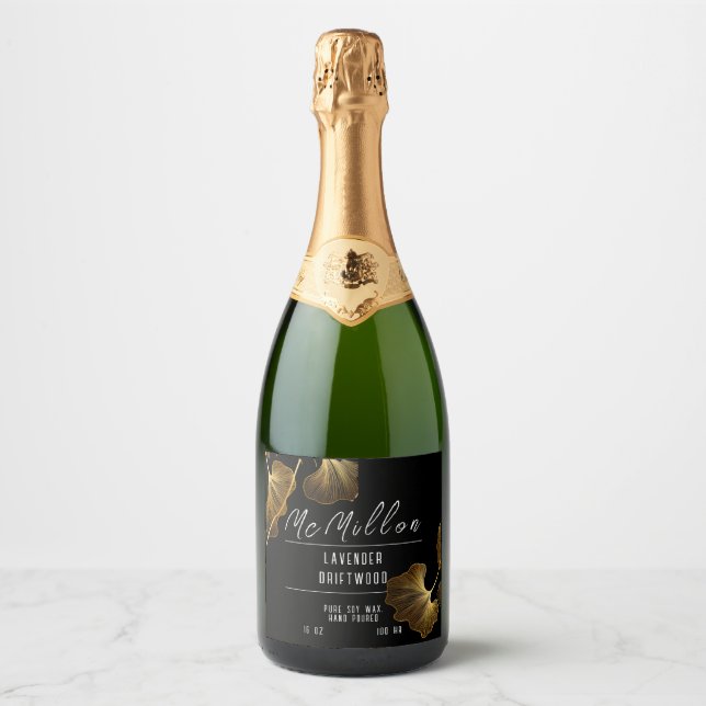 Wine Bottle Candle Label (Front)