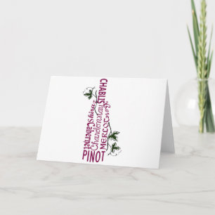 Wine Bottle Card