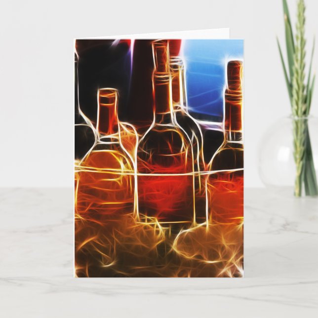 Wine bottle Card (Front)