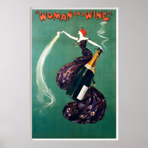 Wine Bottle Champagne Food and Drink Beverage Poster