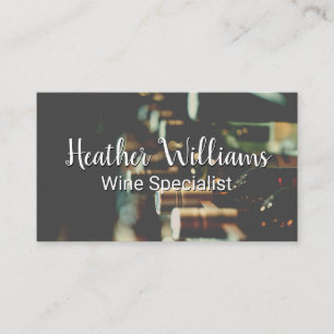 Wine Bottle Collection Business Card