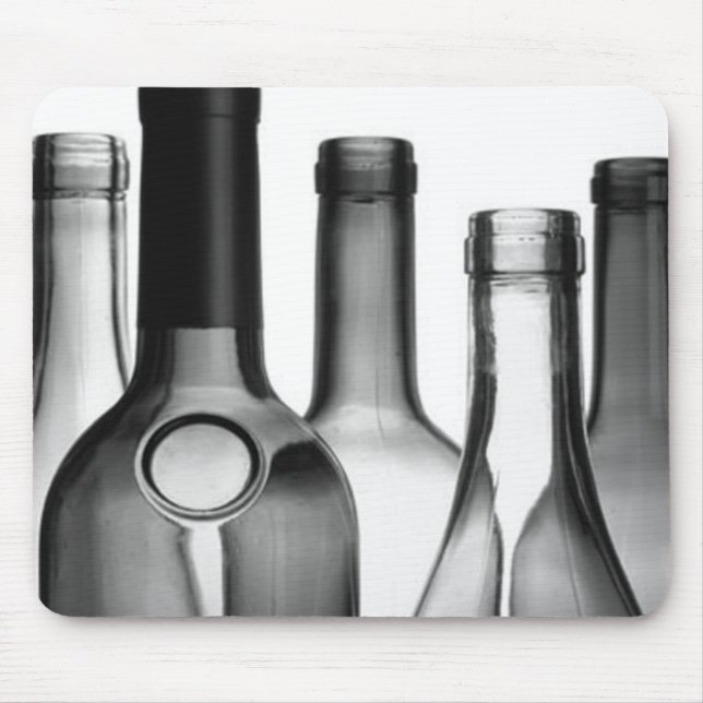 Wine Bottle Computer Mousepad (Front)